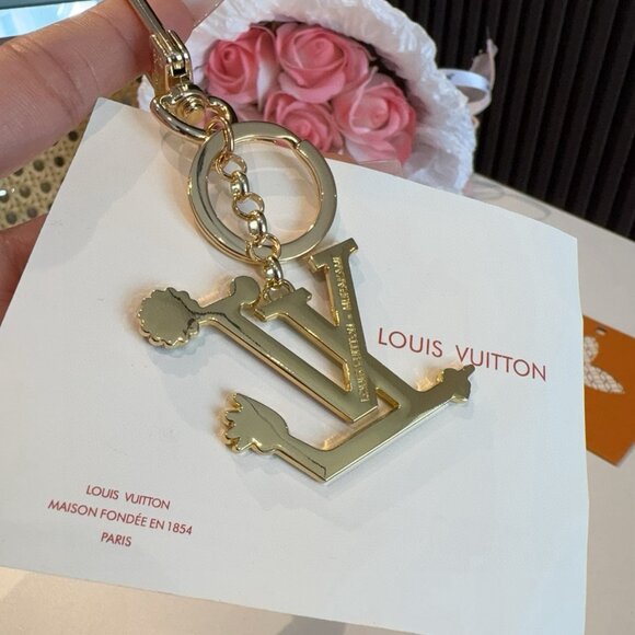 Louis Vuitton Colorful LV Logo Keychain - Picture 2 of 4